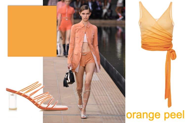 Oranje modekleur lente