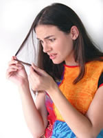 gespleten haar
