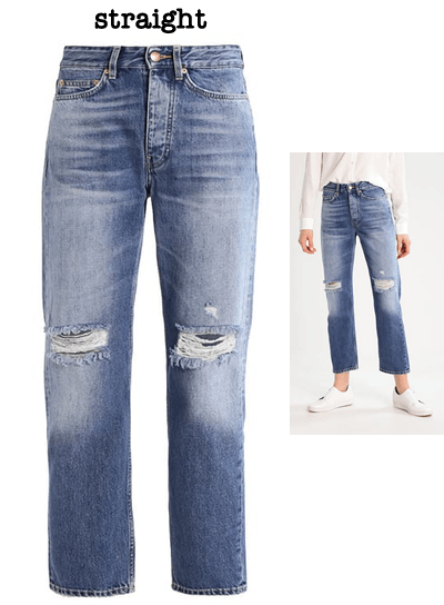 straight fit jeans