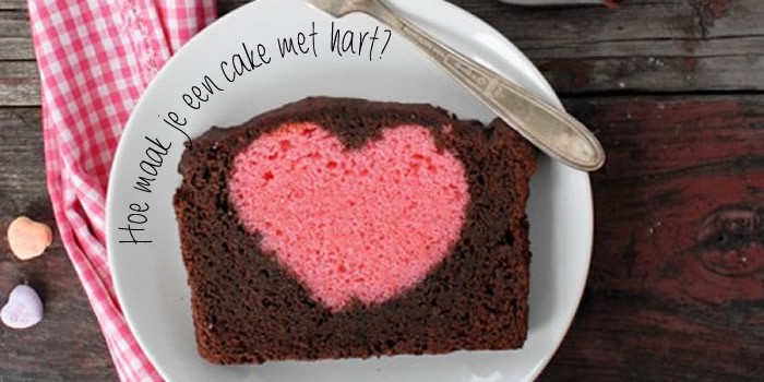 cake met hart