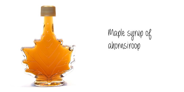 maple syrup of ahornsiroop