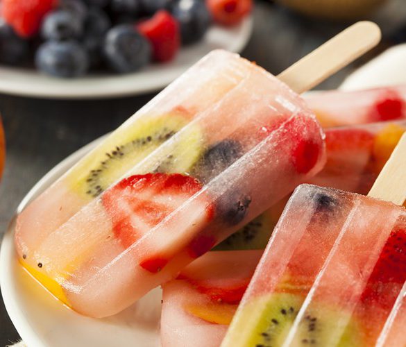 ijslolly's van vers fruit