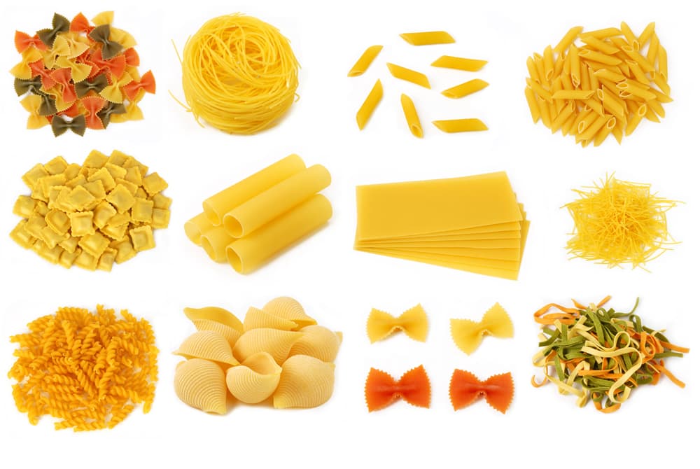 Reusachtig Intrekking Lil Soorten pasta, de verschillen in vorm en kleur | Kook Rubriek