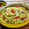 spaghetti avocado