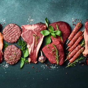 verschillende soorten vlees