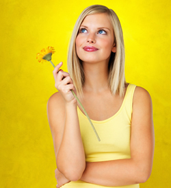 combinatie geel en blond