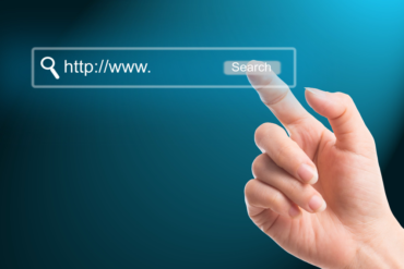 Scherm om website te zoeken