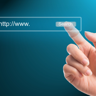 Scherm om website te zoeken