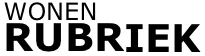 Wonen Rubriek logo in zwart-wit