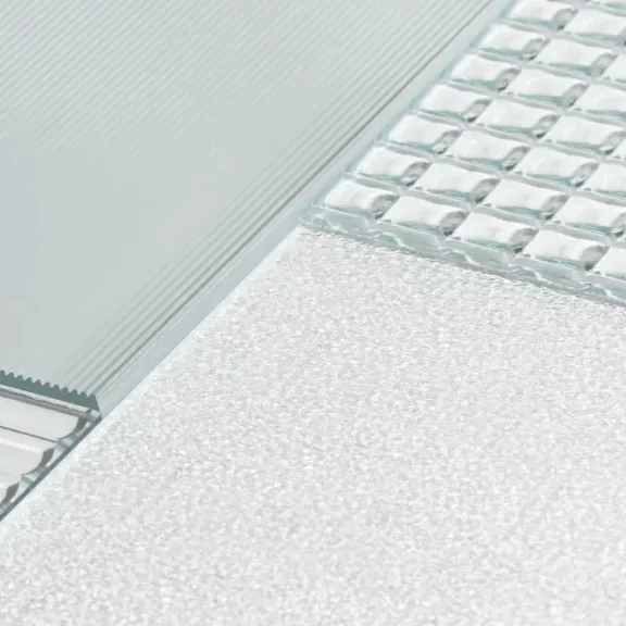 Glasstructuren met verschillende texturen en patronen