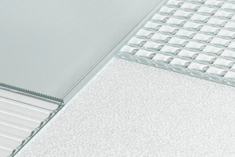 Glasstructuren met verschillende texturen en patronen