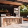 Buitenkeuken onder overkapping