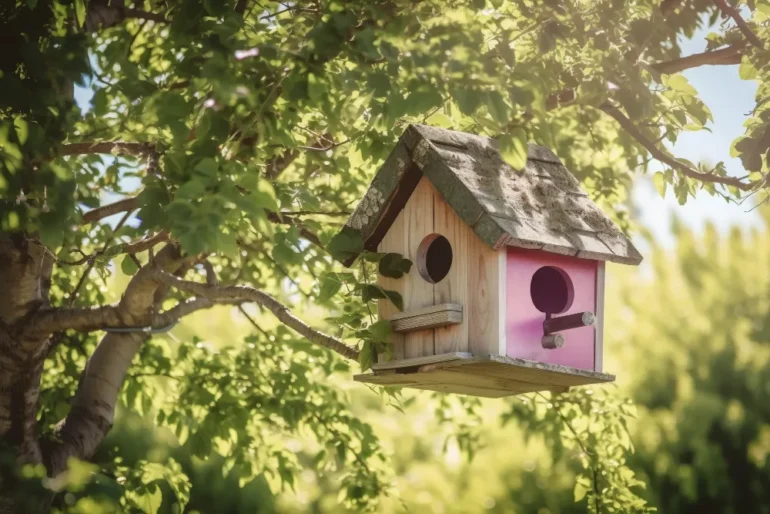 vogelhuisje in boom