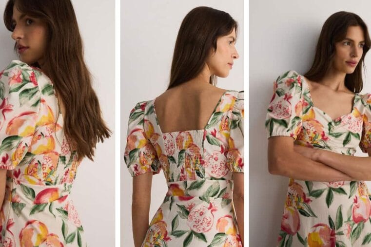 midi-jurken van reversed voor elk figuur