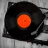 platenspeler met vinyl elpee